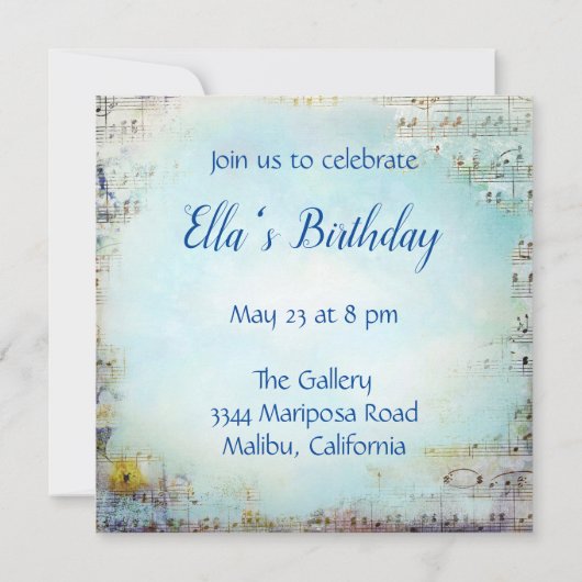 Konijn, Alice en Mad Hatter in Top Hats Kaart (Achterkant)