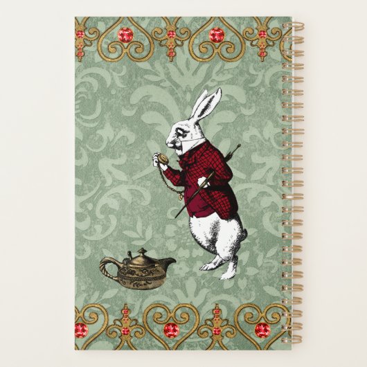 konijn Alice in Wonderland Planner (Achterkant)