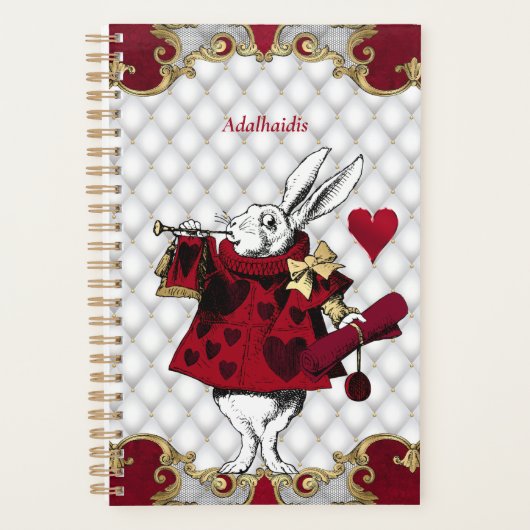 konijn Alice in Wonderland Planner (Voorkant)