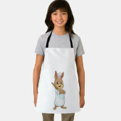 Konijn als bakker met rolpin schort (Insitu)