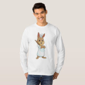 Konijn als bakker met rolpin t-shirt (Voorkant volledig)