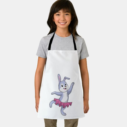 Konijn als Ballerina in Ballet Schort (Insitu)