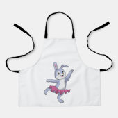 Konijn als Ballerina in Ballet Schort (Voorkant)