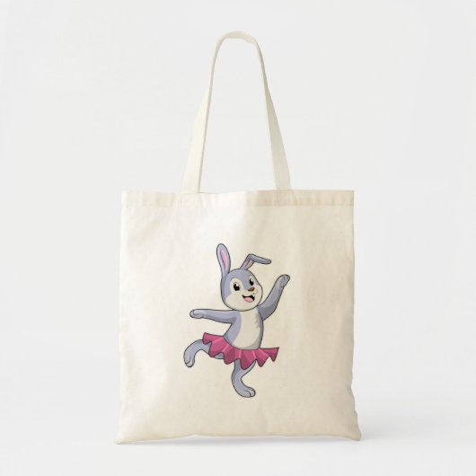 Konijn als Ballerina in Ballet Tote Bag (Voorkant)
