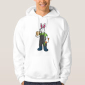 Konijn als boer met wortel en Pet Hoodie (Voorkant)