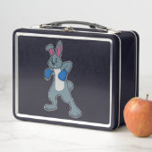 Konijn als Boxer met Boxing-handschoenen (In situ)