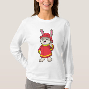 Konijn als brandweerman met Helmet T-shirt