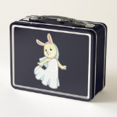 Konijn als bruid met sluier (Achterkant)