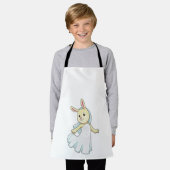Konijn als bruid met sluier schort (Gedragen)