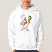 Konijn als Cook met wortel Hoodie (Voorkant)
