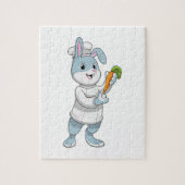 Konijn als Cook met wortel Legpuzzel (Verticaal)