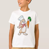 Konijn als Cook met wortel T-shirt (Voorkant)