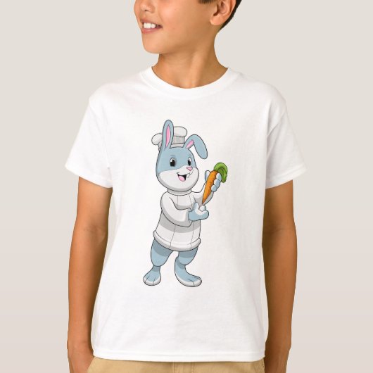 Konijn als Cook met wortel T-shirt (Voorkant)