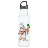 Konijn als Cook met wortel Waterfles (Voorkant)