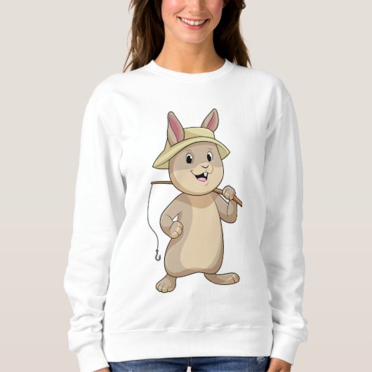 Konijn als Fisher met Geviste staaf Trui (Voorkant)