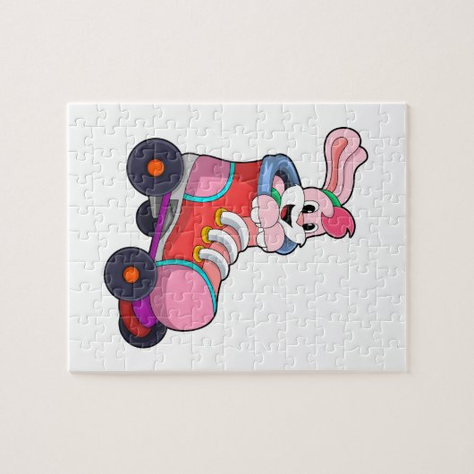 Konijn als gealigneerde Skater met gealigneerde Sc Legpuzzel (Horizontaal)