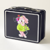 Konijn als haarser met hairdryer (Achterkant)