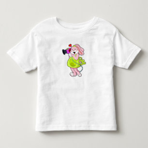 Konijn als kapper met föhn kinder shirts