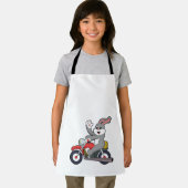 Konijn als motorrijder met motorfiets.PNG Schort (Insitu)