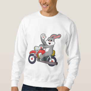 Konijn als motorrijder met motorfiets.PNG Trui