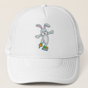 Konijn als Skater met gealigneerde schaatsen Trucker Pet