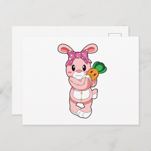 Konijn als Speelgoed Briefkaart (Voorkant / Achterkant)