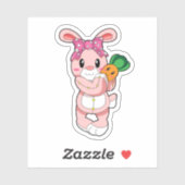 Konijn als Speelgoed Sticker (Vel)