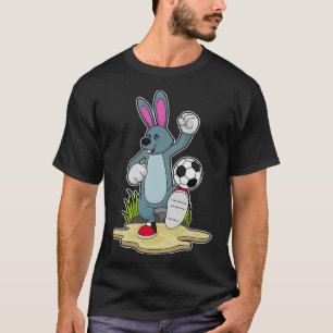 Konijn als speler met Voetbal T-shirt