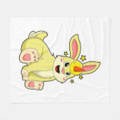 Konijn als Unicorn Fleece Deken (Voorkant (Horizontaal))