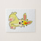 Konijn als Unicorn Legpuzzel (Horizontaal)