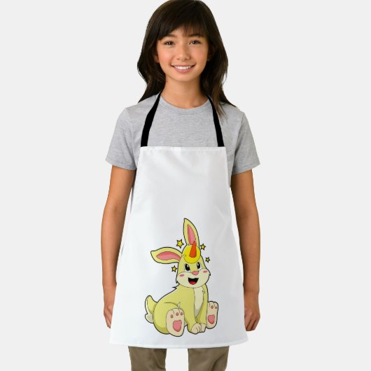 Konijn als Unicorn Schort (Insitu)