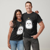 Konijn als visser met hengel t-shirt (Unisex)