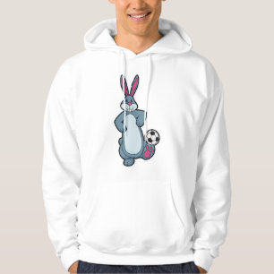 Konijn als voetballer met Voetbal Hoodie