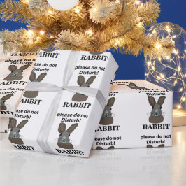 Konijn alsjeblieft niet storen grappig konijn cadeaupapier