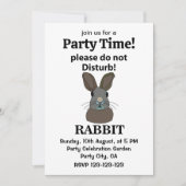 Konijn alsjeblieft niet storen grappig konijn kaart (Voorkant)