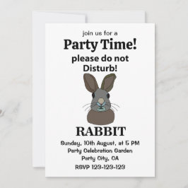 Konijn alsjeblieft niet storen grappig konijn kaart