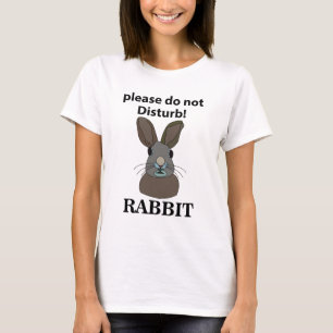 Konijn alsjeblieft niet storen grappig konijn t-shirt
