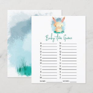 Konijn Baby Artikel Spel. Baby Shower Spel
