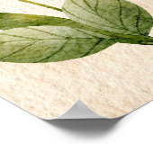 Konijn, Baby dieren, Boho, Gele bloemen, Regenboog Poster (Hoek)