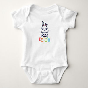 Konijn Baby Jersey Bodysuit