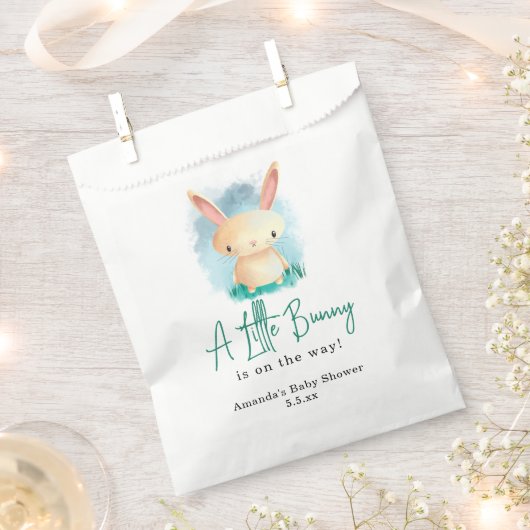 Konijn Baby Shower Bedankzakje (Geknipt)
