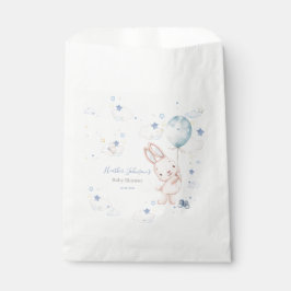 Konijn Baby Shower Jongen Bedankzakje