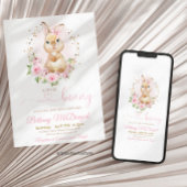 Konijn baby shower kaart