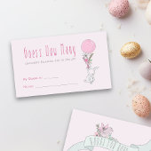 Konijn Baby Shower Raadspel Informatiekaartje