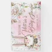 Konijn Baby Shower Spandoeken (Verticaal)