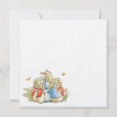 Konijn Baby Shower Uitnodiging (Achterkant)