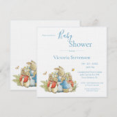 Konijn Baby Shower Uitnodiging (Voorkant / Achterkant)