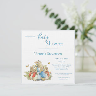 Konijn Baby Shower Uitnodiging