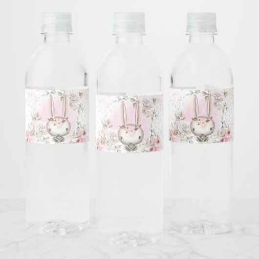 Konijn Baby Shower Waterfles Labels Etiket (Flessen)