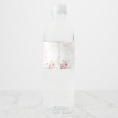 Konijn Baby Shower Waterfles Labels Etiket (Achterkant)